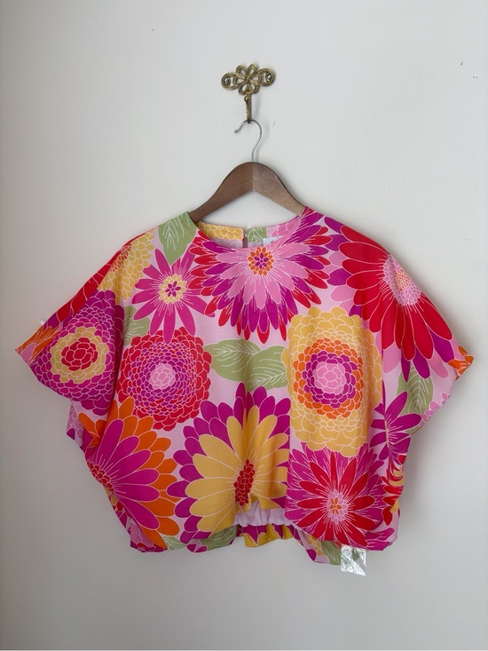 J.Marie Tops - J.Marie Leilani Floral Bubble Top Medium NWOT Summer Resortwear